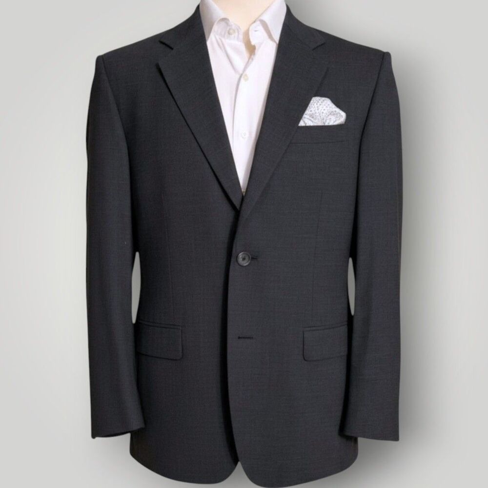 BANANA REPUBLIC Men's Blazer Sport Coat Two Button Suit Jacket 42S Gray Wool